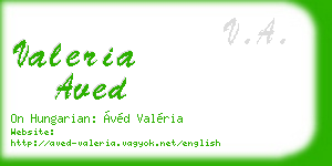 valeria aved business card